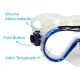 Kit Máscara e Snorkel Fox SK-07 Fun Dive com Vidro Temperado e Dupla Válvula - Miniatura 3