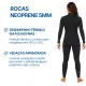 Roupa de Mergulho Fun Dive Rocas 5mm Neoprene Zíper YKK Frontal Unissex - Miniatura 2
