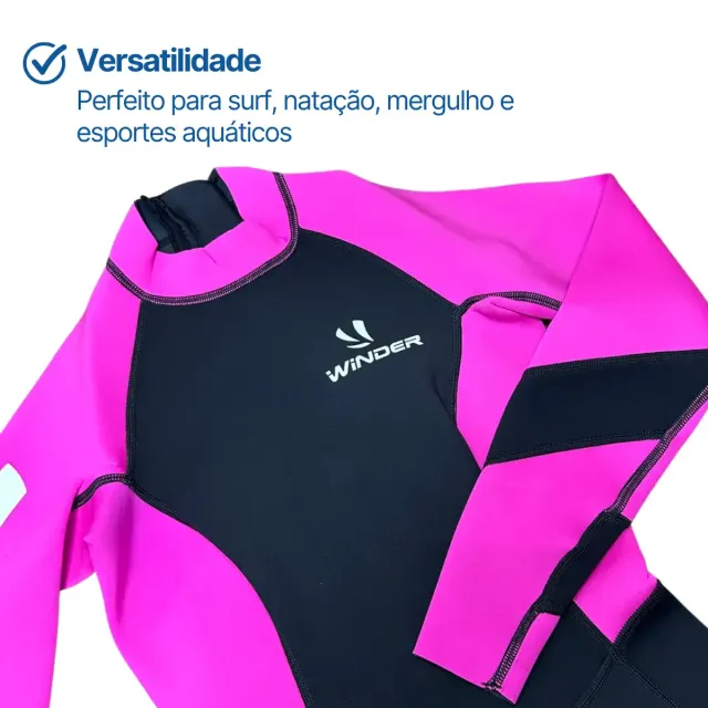 Maiô Neoprene Feminino Winder ELA 1.5mm Manga Longa Super Stretch 4 Way - Imagem 17
