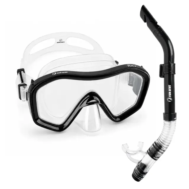 Kit Mergulho Fun Dive Máscara Rio + Snorkel SK-09 para Snorkeling, Apneia e Pesca Submarina - Imagem 33