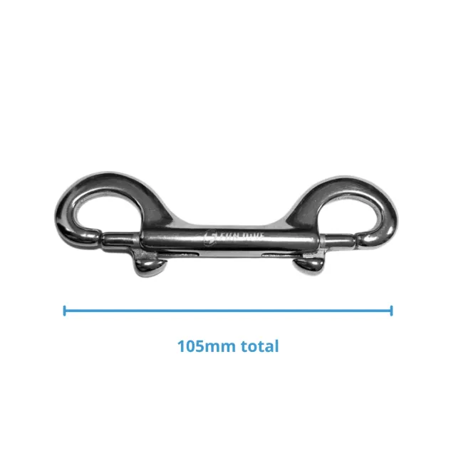SS-100, Mosquetão Mola em Aço Inox 100 mm - Imagem 2