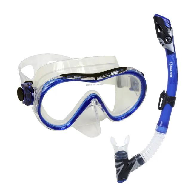 Kit Máscara Fox + Snorkel SK-10 Dry Fun Dive para Mergulho, Snorkeling e Apneia - Imagem 8