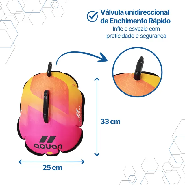 Boia Aquon Aurora 16L · Sinalização Neon para Águas Abertas - Imagem 4
