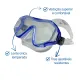 Kit de Mergulho Fun Dive Máscara Sunset em Silicone + Snorkel SK-09 - Miniatura 24
