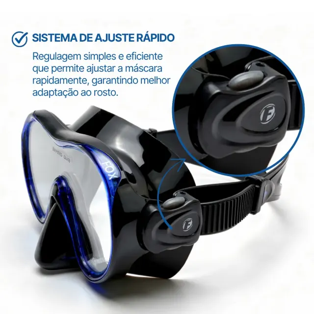 FOX SK-05 ECO, Kit Máscara lente única com Snorkel - Imagem 12