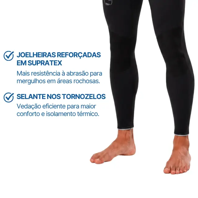 Kit Roupa de Mergulho Fun Dive Neoflex 7mm com Colete e Capuz - Imagem 12