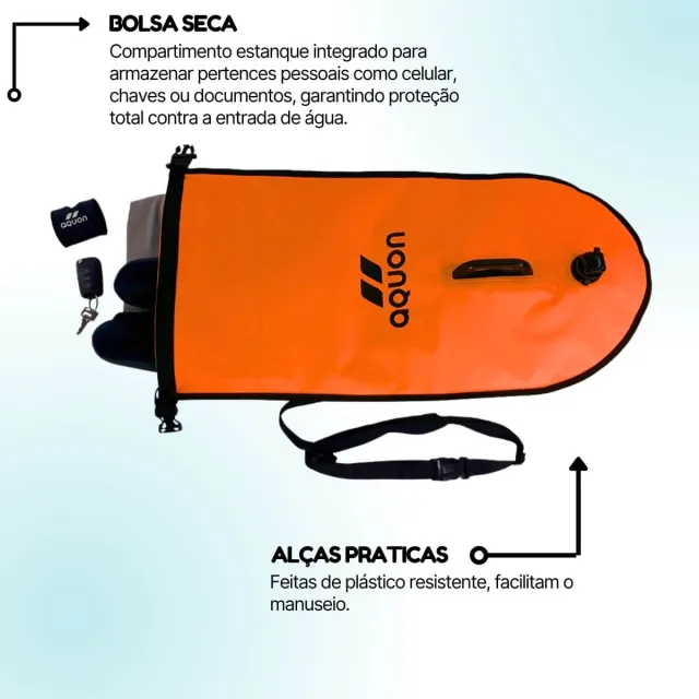 KIT DRY BAG 28L E TOUCA, bóia 28l e touca - Imagem 6