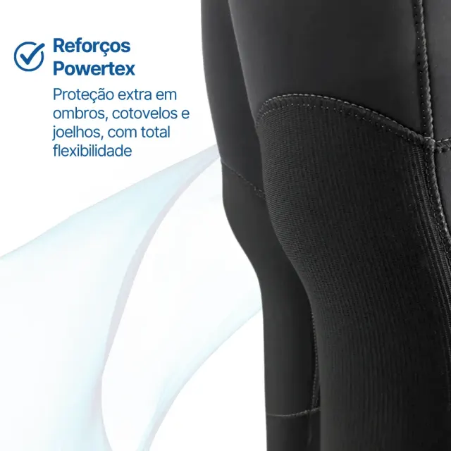 Roupa de Mergulho Comercial Pino Atlas 5mm — Conjunto Jaqueta com Capuz e Jardineira - Imagem 4