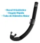 Kit de Mergulho Dua Seasub — Máscara, Snorkel e Nadadeira de Sapata Fechada - Miniatura 5