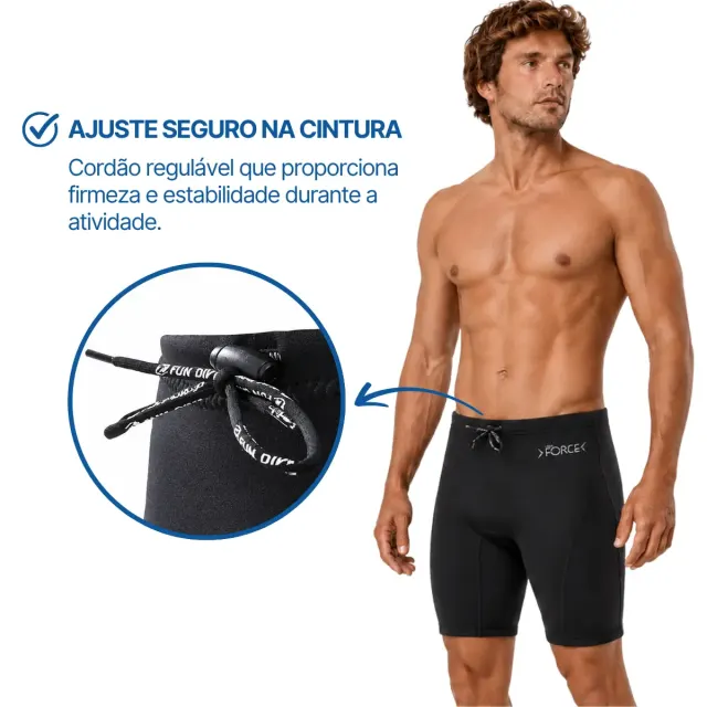 Conjunto de Neoprene Fun Dive Camiseta Manga Longa e Bermuda - Imagem 6