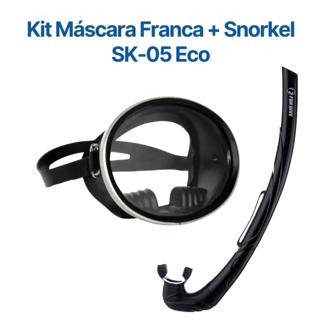KIT FRANCA SK-05 ECO, Conjunto Máscara Snorkel - Imagem 2