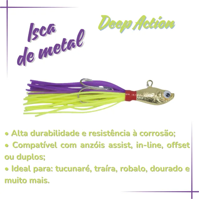 DEEP ACTION, Isca Artificial 12g - Imagem 4