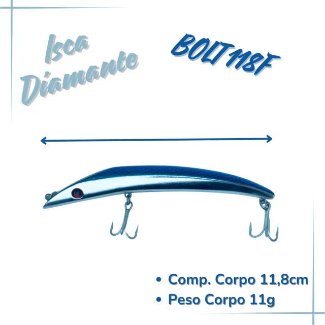 BOLT 118F, Isca Artificial Superficie 11g - Imagem 2