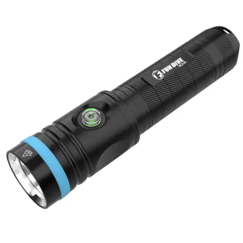 Lanterna de Mergulho Fun Dive NOVA 2600 Recarregável · 2600 Lúmens, IPX8 100m, LED XHP50