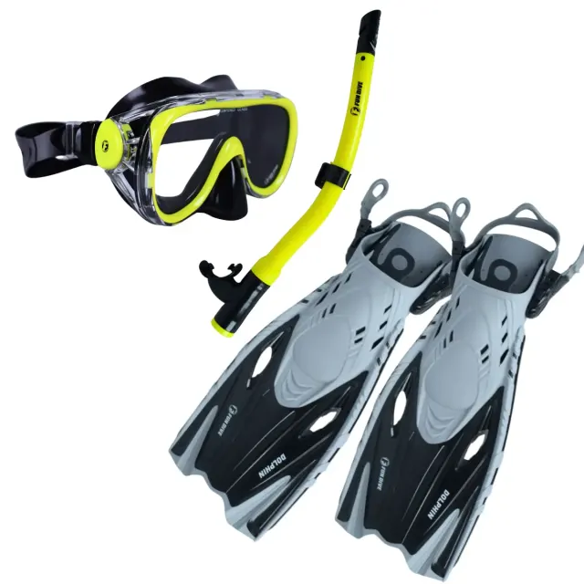 Kit de Mergulho Infantil Fun Dive: Máscara Búzios + Snorkel SK-03 + Nadadeira Dolphin - Imagem 7