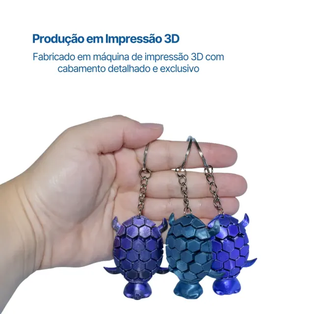 CHAVEIRO 3D, Tartaruga - Imagem 6