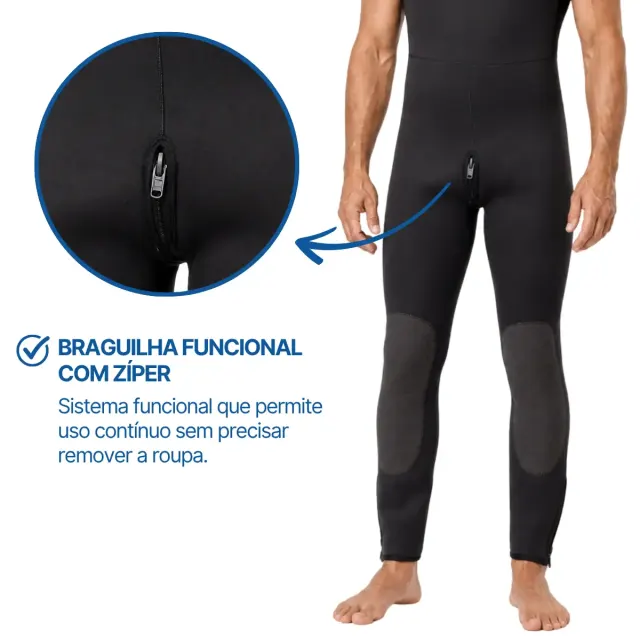 Roupa de Mergulho Fun Dive DUO 9mm · Macacão Jardineira Comercial e Garimpo - Imagem 6