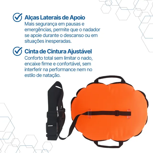 Boia de Natação Donut Aquon 10L · Dry Bag 4L com Acesso Durante o Nado - Imagem 4