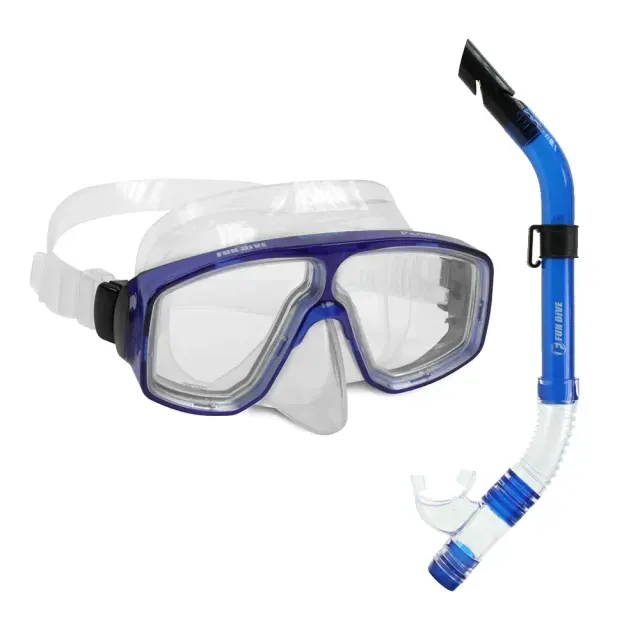 Kit de Mergulho Fun Dive Máscara Paraty 2 Lentes em Silicone + Snorkel SK-09 - Imagem 25