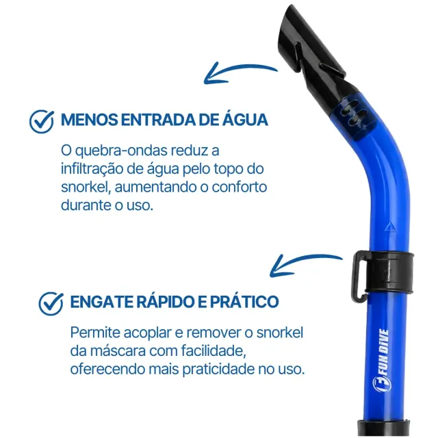 Kit Máscara Fox + Snorkel SK-09 Fun Dive em Silicone para Mergulho, Snorkeling e Apneia - Imagem 14
