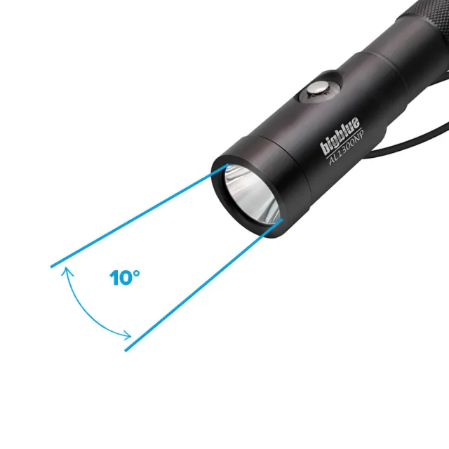 Lanterna de Mergulho Bigblue AL1300NP 1300 Lumens | Foco 10° até 100m - Imagem 4