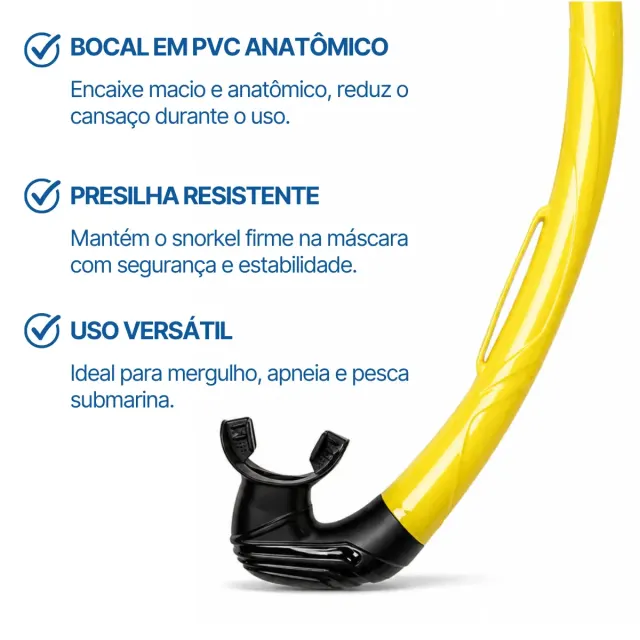 Snorkel Respirador SK-05 ECO FUN DIVE para Mergulho, Snorkeling e Apneia - Imagem 8