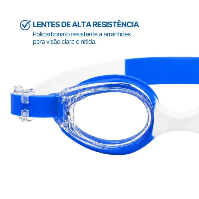Óculos de Natação Infantil Excel Coral em Silicone com Lente de Policarbonato - Imagem 9