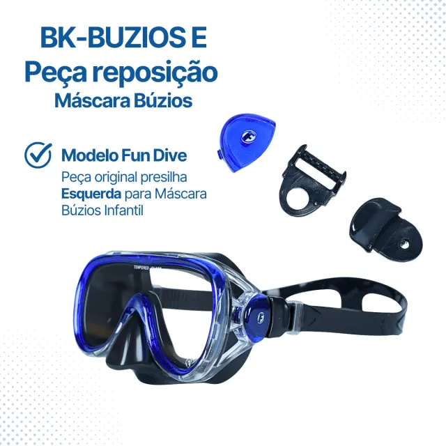 BK-BUZIOS E, Presilha plástico esquerdo Buzios - Imagem 2