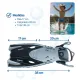 Kit de Mergulho Infantil Fun Dive: Máscara Búzios + Snorkel SK-03 + Nadadeira Dolphin - Miniatura 24