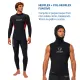 Kit Roupa de Mergulho Fun Dive Neoflex 7mm com Colete e Capuz - Miniatura 9