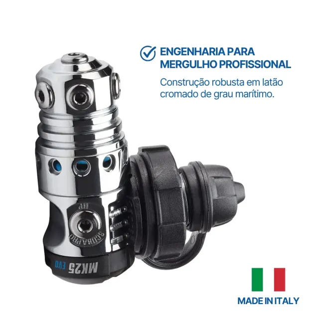 Primeiro Estágio Scubapro MK25 EVO DIN — Regulador de Mergulho Balanceado para Água Fria - Imagem 3