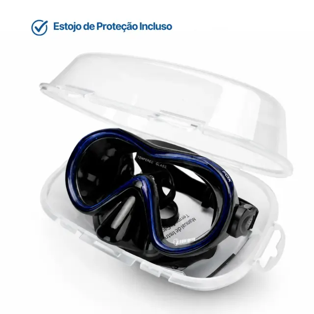 Máscara Fox Fun Dive · Lente Única em Silicone para Mergulho - Imagem 18