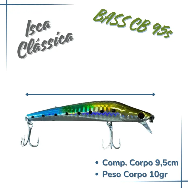 BASS CB 95F, Isca Artificial Floating 10g - Imagem 2