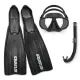 Kit de Mergulho Dua Velox Seasub — Máscara, Snorkel e Nadadeira Fechada - Miniatura 1