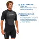Roupa de Neoprene Shorty 3mm Fun Dive Wailea — Manga Curta, Zíper nas Costas - Miniatura 3