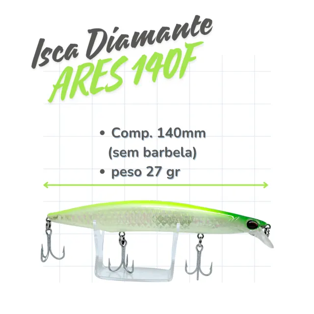 ARES 140F, Isca Artificial Floating 27gr - Imagem 2