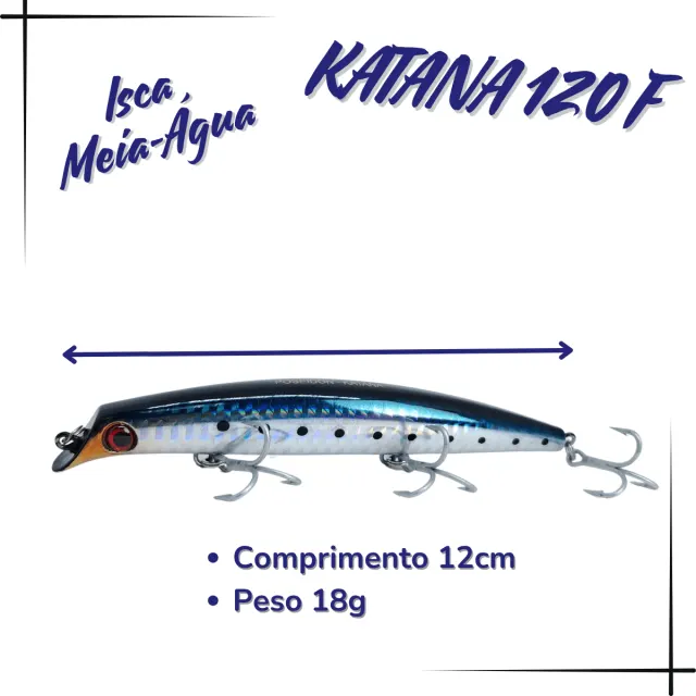 KATANA 120F, Isca Artificial Floating 18g - Imagem 7