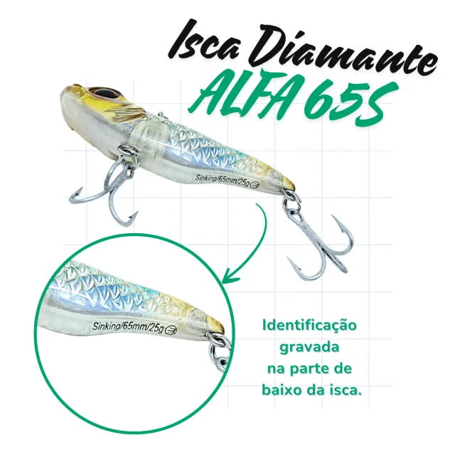 ALFA 65S, Isca de Sinking Profundade 25gr - Imagem 14
