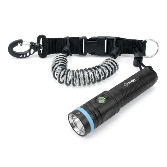 Kit Lanterna de Mergulho Fun Dive NOVA 2600 Lúmens com Retrator com Mola R-10 - Imagem 2