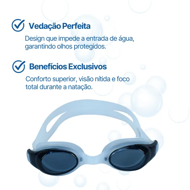 Óculos de Natação Excel Luna Adulto para Piscina com Vedação em Silicone - Imagem 4