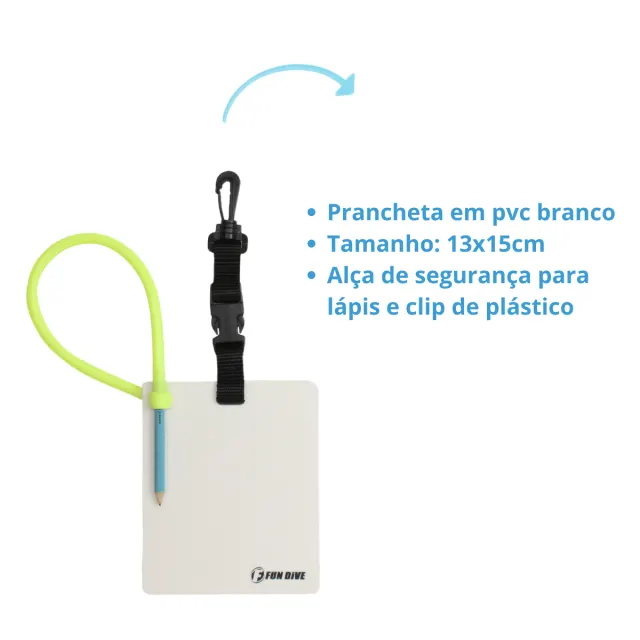 PRANCHETA, 1 Folha Pocket 13 x 15 cm c/ Clip - Imagem 3