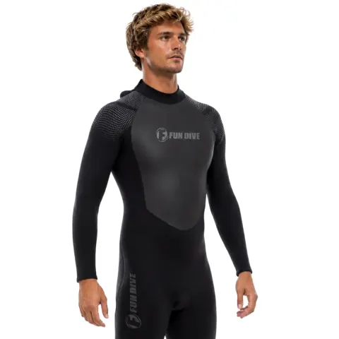 Long John Neoprene 3mm Fun Dive Wailea 4-Way Stretch Unissex