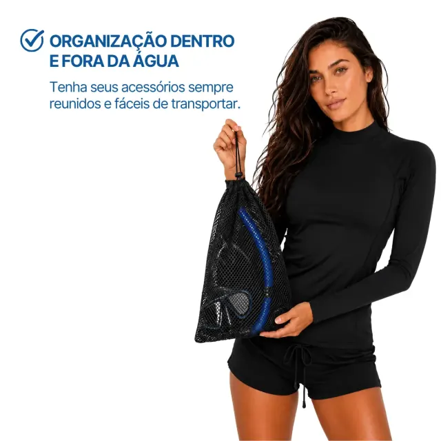SACO TRANSPORTE, Saquinho 55x28 de malha furada - Imagem 4