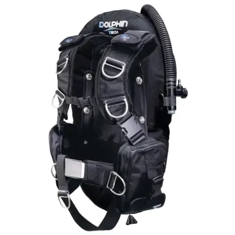 Colete Asa para Mergulho Técnico IST Dolphin Tech JT-30 Completo — 30 Libras (13,6 Kg)