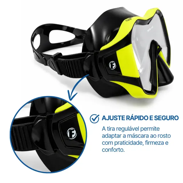 Kit Mergulho Fun Dive Máscara Rio + Snorkel SK-09 para Snorkeling, Apneia e Pesca Submarina - Imagem 45