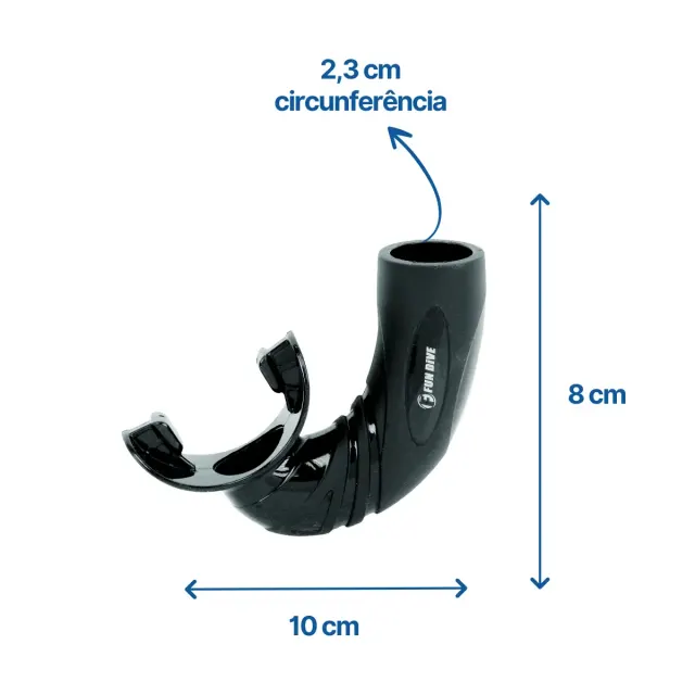Bocal de Reposição Fun Dive SK-Viper Pro · Silicone Macio para Snorkel - Imagem 3