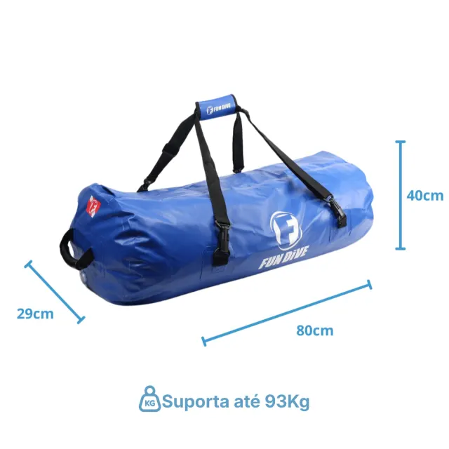 Bolsa Estanque BG-03 Fun Dive em PVC para Equipamento de Mergulho — 93kg - Imagem 2