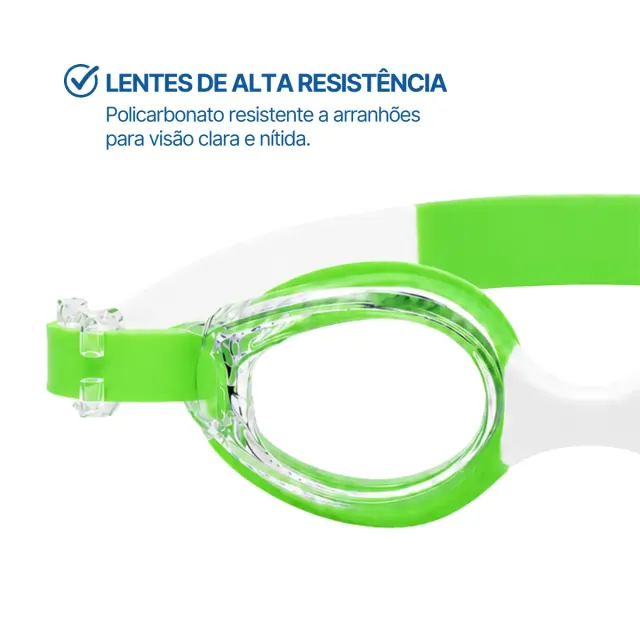 Óculos de Natação Infantil Excel Coral em Silicone com Lente de Policarbonato - Imagem 19