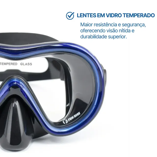 FOX SK-05 ECO, Kit Máscara lente única com Snorkel - Imagem 10