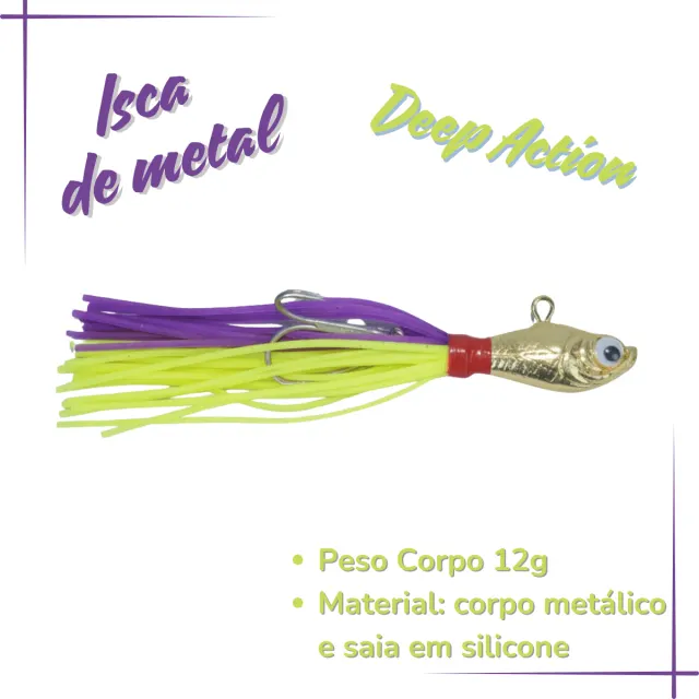 DEEP ACTION, Isca Artificial 12g - Imagem 2